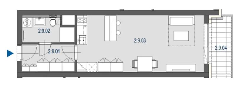 Prodej bytu 1+kk, Brno, Hvězdová, 38 m2