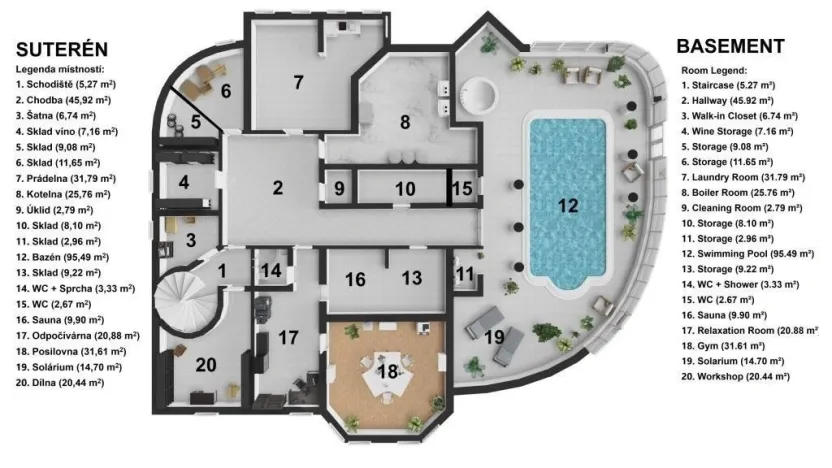 Prodej pozemku pro bydlení, Praha - Šeberov, K Hrnčířům, 2233 m2