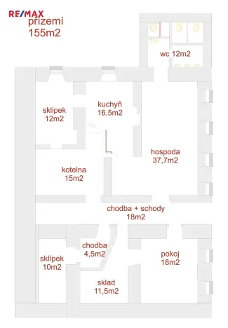 Prodej restaurace, Rohozná, 372 m2