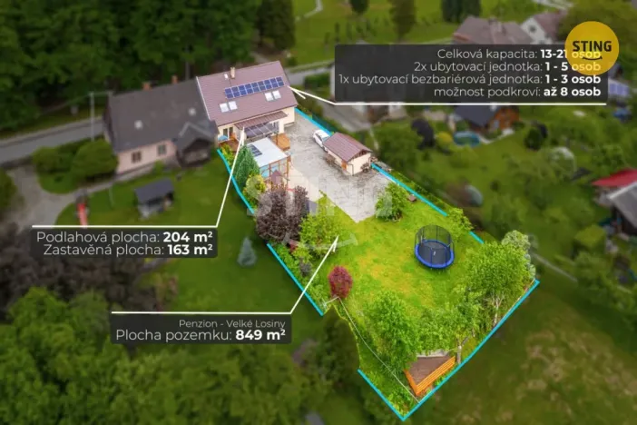 Prodej chalupy, Velké Losiny, Komenského, 280 m2