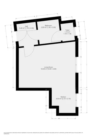Pronájem bytu 1+kk, Praha - Hloubětín, Nademlejnská, 32 m2