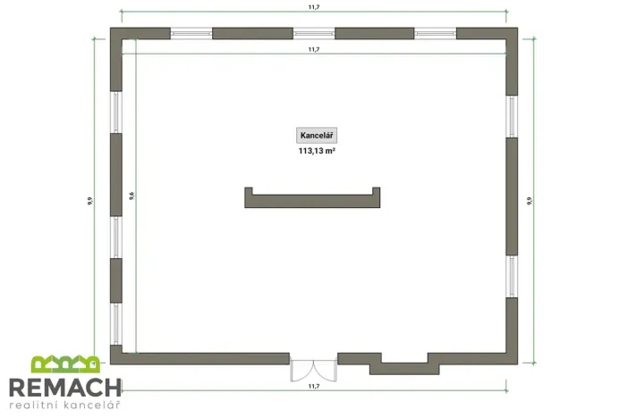 Pronájem obchodního prostoru, Uherské Hradiště, Palackého náměstí, 110 m2