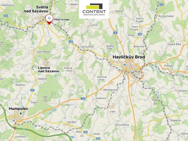 Pronájem výrobních prostor, Světlá nad Sázavou, náměstí Trčků z Lípy, 10000 m2