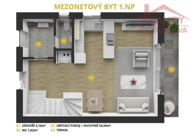 Prodej bytu 3+kk, Háj ve Slezsku, 81 m2