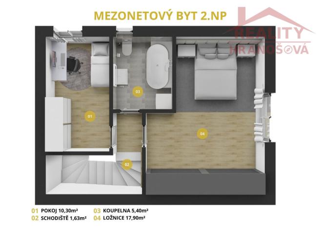 Prodej bytu 3+kk, Háj ve Slezsku, 81 m2