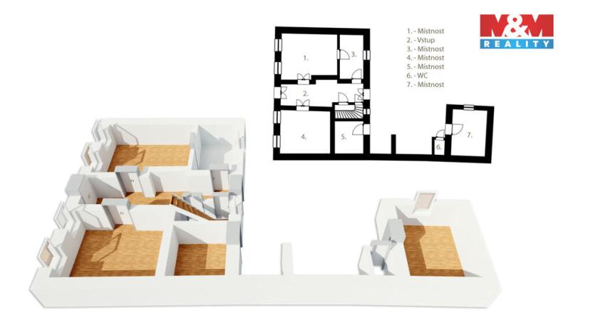 Prodej rodinného domu, Týnec nad Labem, Krále Jiřího, 85 m2