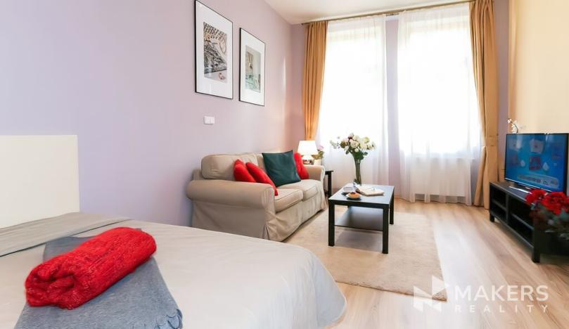 Pronájem bytu 1+1, Praha - Vinohrady, Máchova, 40 m2