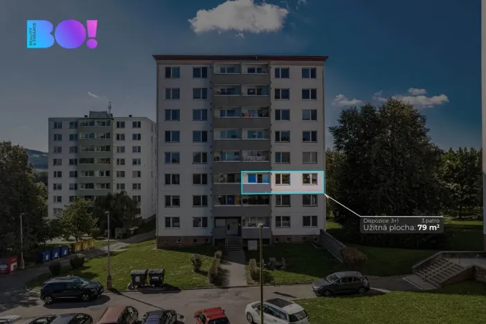 Prodej bytu 3+1, Zubří, Sídliště 6. května, 71 m2