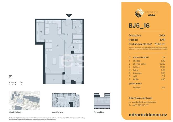Prodej bytu 2+kk, Praha - Bohnice, Lodžská, 74 m2
