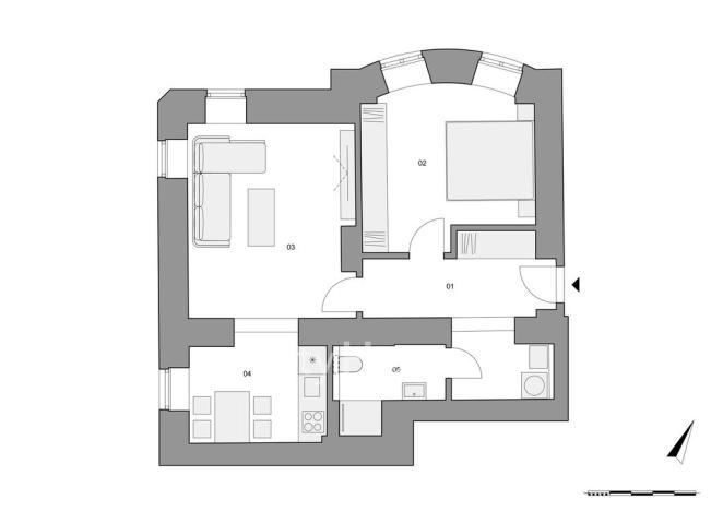 Prodej bytu 2+kk, Praha - Smíchov, Na Václavce, 62 m2