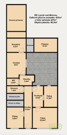 Prodej rodinného domu, Lipník nad Bečvou, Hranická, 106 m2