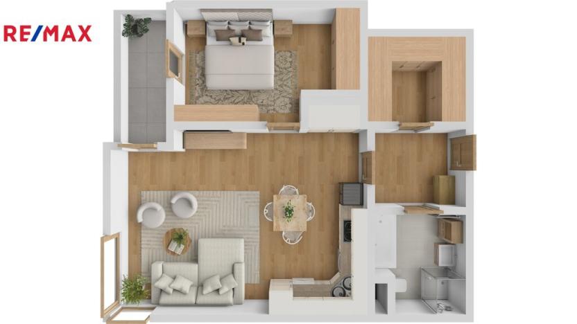 Pronájem bytu 2+kk, Hradec Králové - Třebeš, Svatojánská, 57 m2