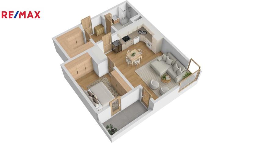 Pronájem bytu 2+kk, Hradec Králové - Třebeš, Svatojánská, 57 m2