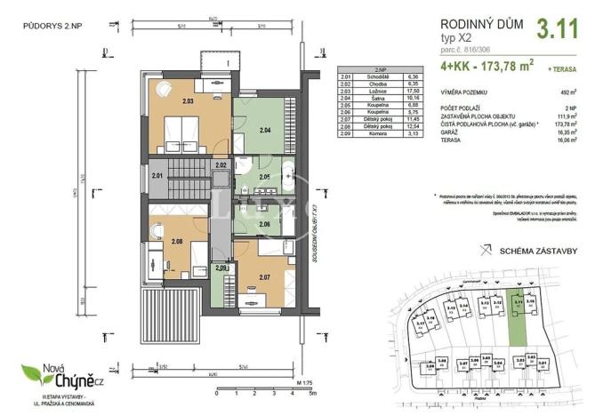 Prodej rodinného domu, Chýně, Cenomanská, 174 m2