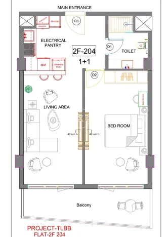 Prodej bytu 2+kk, Taqah, Omán, 58 m2