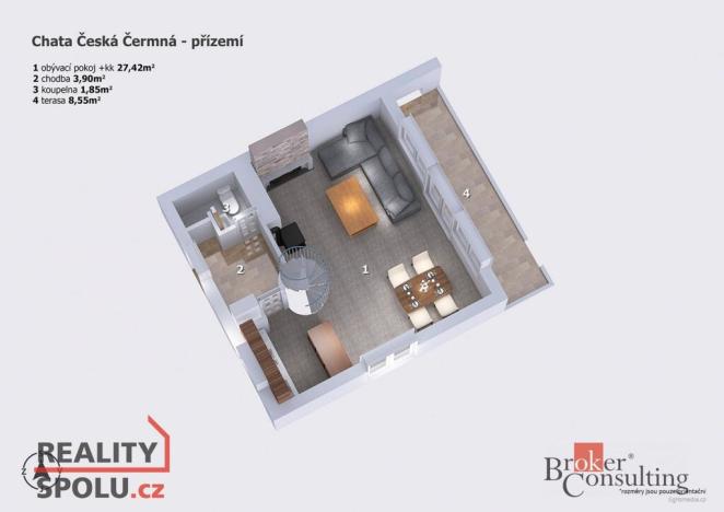 Prodej chalupy, Česká Čermná, 76 m2