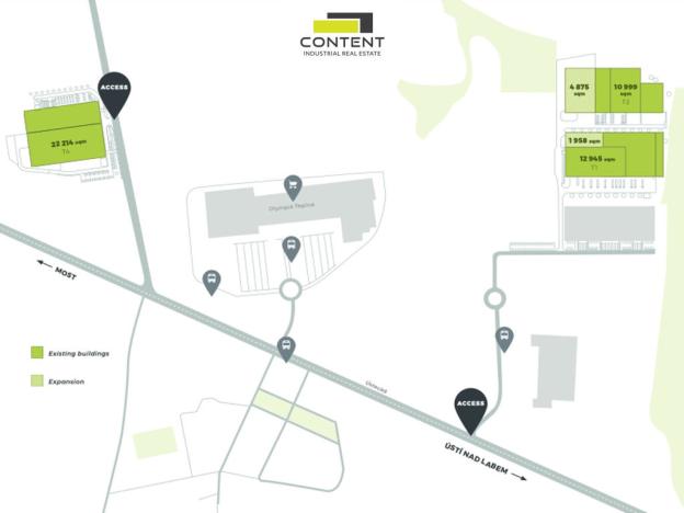 Pronájem výrobních prostor, Krupka, Eduarda Proppera, 12500 m2