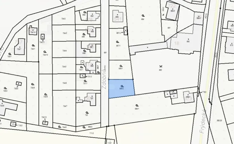 Prodej pozemku pro bydlení, Ostrava - Kunčice, 447 m2