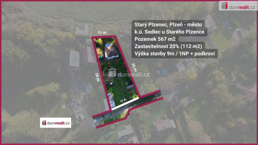 Prodej pozemku pro bydlení, Starý Plzenec - Sedlec, Na Štice, 567 m2