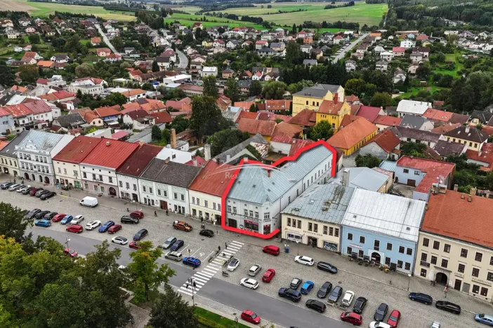 Prodej činžovního domu, Polná, Husovo náměstí, 654 m2