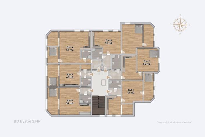 Prodej činžovního domu, Bystré, nám. Na podkově, 899 m2