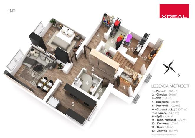 Prodej rodinného domu, Kladno, Otevřená, 141 m2