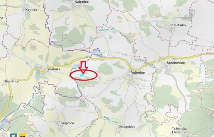 Prodej podílu lesa, Volenice, 3827 m2