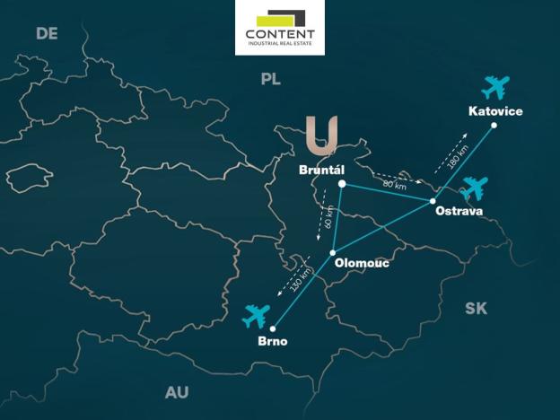 Pronájem skladu, Bruntál, Opavská, 9500 m2