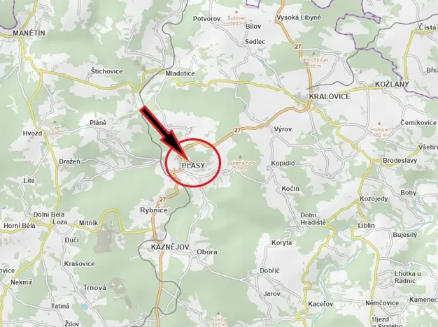 Prodej pozemku pro bydlení, Plasy, 5959 m2