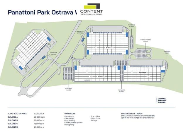Pronájem výrobních prostor, Hladké Životice, Kujavská, 19200 m2
