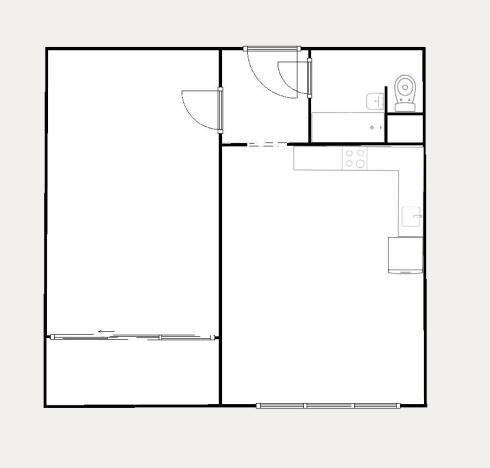 Pronájem bytu 2+kk, Česká Lípa, Hradecká, 40 m2