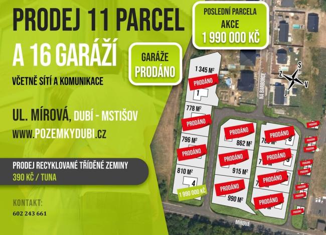 Prodej pozemku pro bydlení, Dubí, Mírová, 715 m2