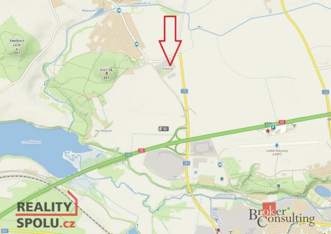 Pronájem komerčního pozemku, Litohlavy, 5000 m2