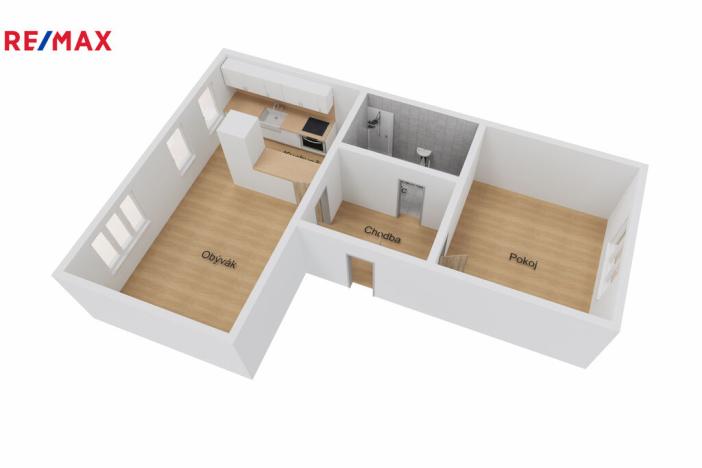 Pronájem bytu 2+kk, Havířov, Dlouhá třída, 44 m2