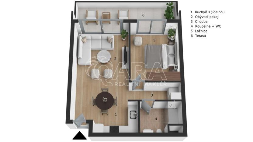 Prodej bytu 2+kk, Larnaka,Kypr, 73 m2