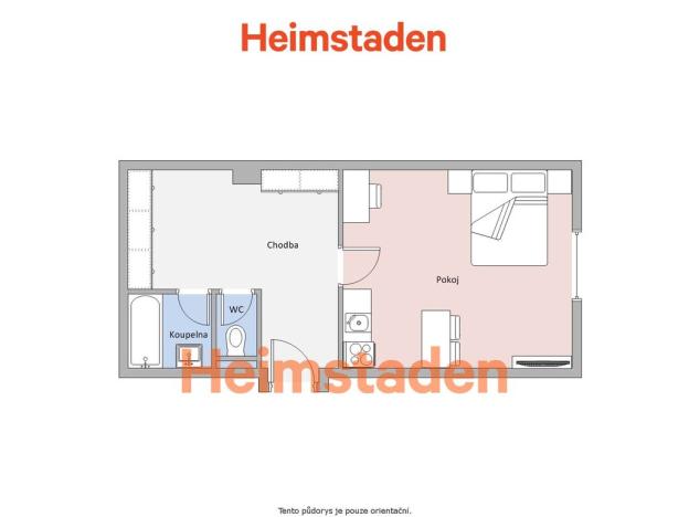 Pronájem bytu 1+kk, Havířov - Město, V Parku, 32 m2