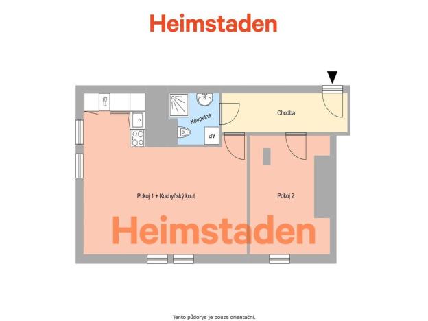 Pronájem bytu 2+kk, Ostrava - Poruba, náměstí Boženy Němcové, 47 m2