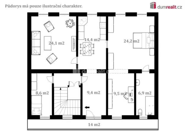 Prodej restaurace, Velešín, náměstí J. V. Kamarýta, 130 m2