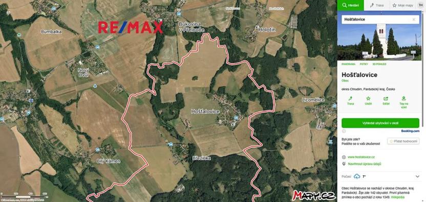 Prodej pole, Hošťalovice, 9548 m2