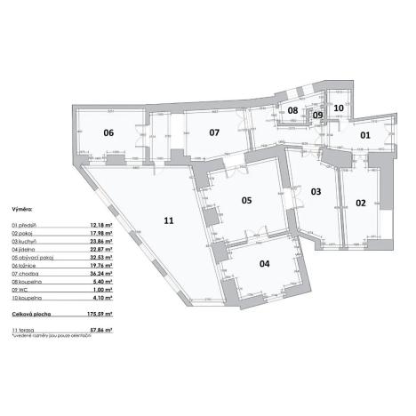 Prodej atypického bytu, Praha - Staré Město, Jilská, 176 m2