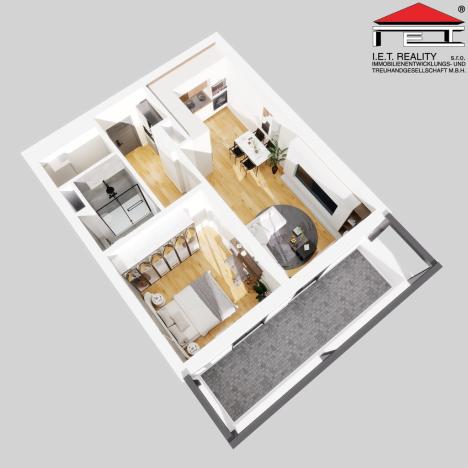 Prodej bytu 2+kk, Brno, Charbulova, 53 m2