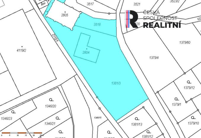 Prodej komerčního pozemku, Šumperk, Uničovská, 1957 m2