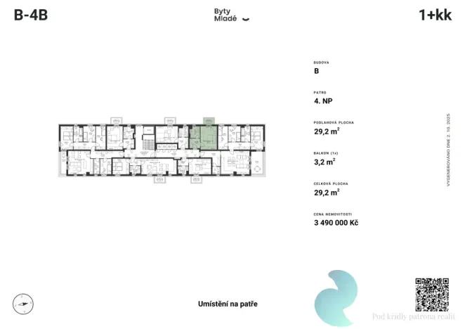 Prodej bytu 1+kk, České Budějovice - České Budějovice 5, 29 m2