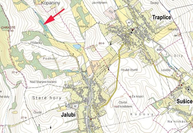 Prodej podílu louky, Jalubí, 1189 m2