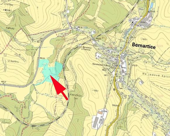 Prodej louky, Bernartice, 2455 m2