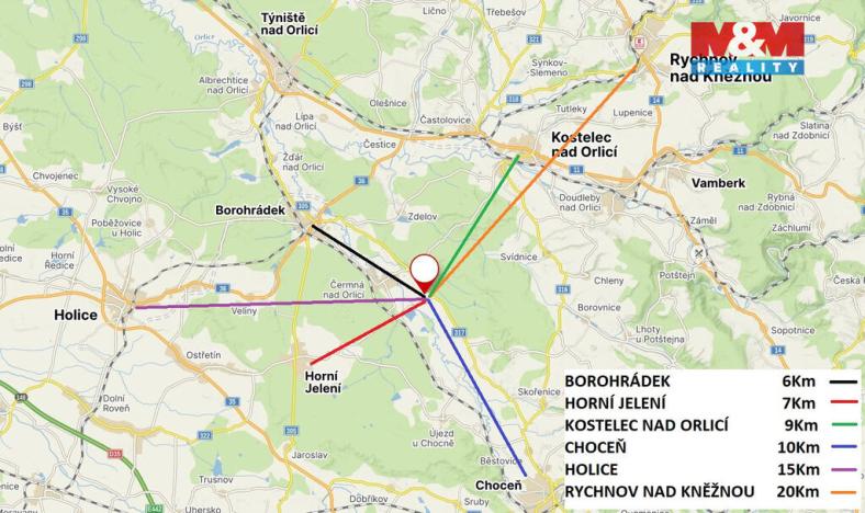 Prodej pozemku pro bydlení, Čermná nad Orlicí - Číčová, 799 m2