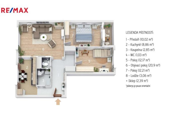 Prodej bytu 3+1, Frýdek-Místek - Frýdek, Novodvorská, 68 m2