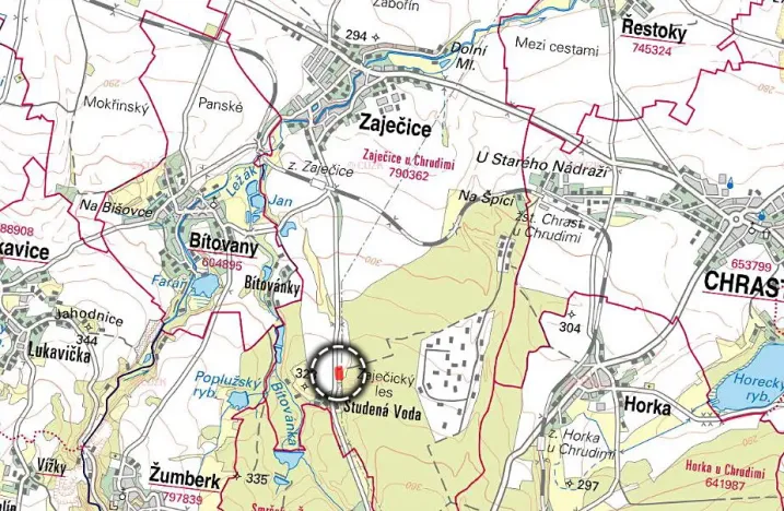 Prodej podílu pozemku pro bydlení, Zaječice, 1697 m2