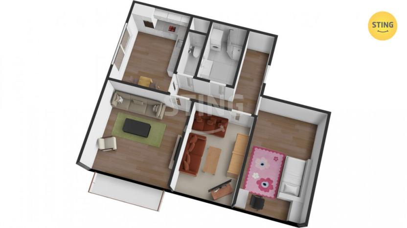 Prodej bytu 3+1, Prostějov, Šárka, 72 m2