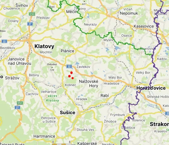 Prodej lesa, Kolinec, 5322 m2